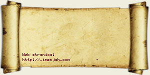 Una Bzeničanin vizit kartica